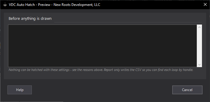 Auto Hatch dialog